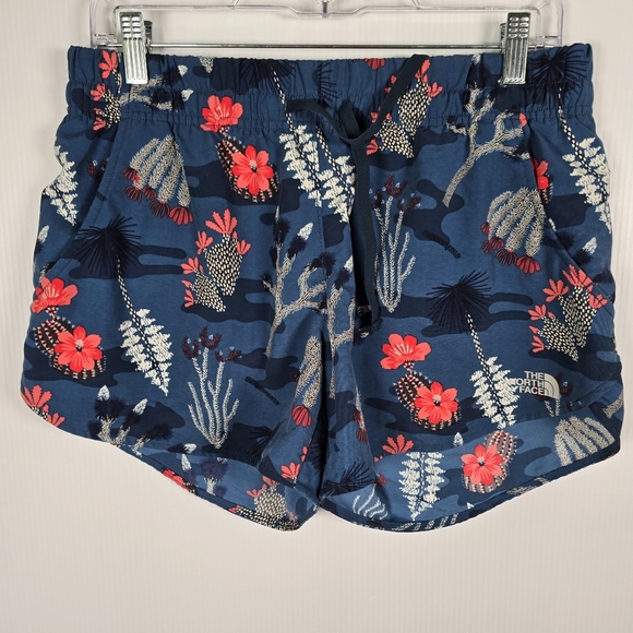 NWOT The North Face Class V Pull On Shorts Blue Coral Reef Womens Size Medium - Picture 1 of 10